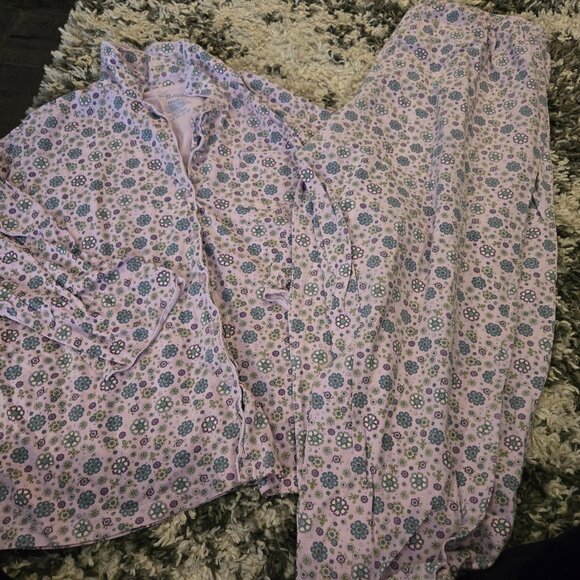 🌸 Penmans 100% Cotton Floral Pajama Set - Plus Size 2X EUC - Picture 1 of 4